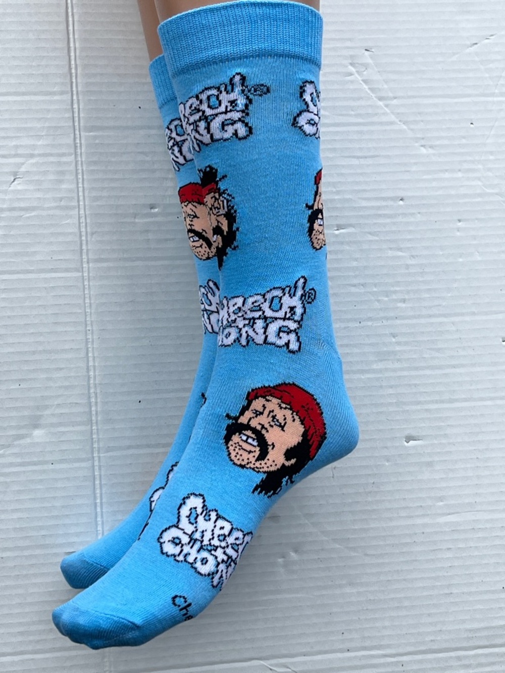 Cheech & Chong Blue Graphic Crew Socks - Picture 7 of 7